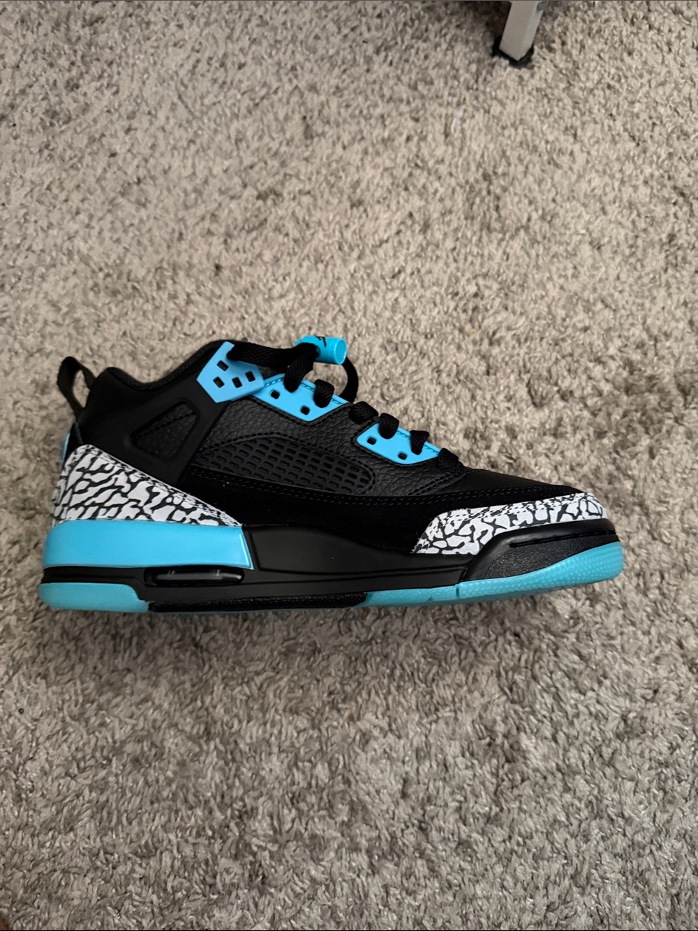 Kids Black & Blue Basketball Sneakers - Classic Elephant Print